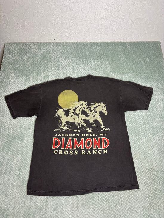 & Other Stories Other - Diamond Cross Ranch Jackson Hole Graphic Tee — Size L